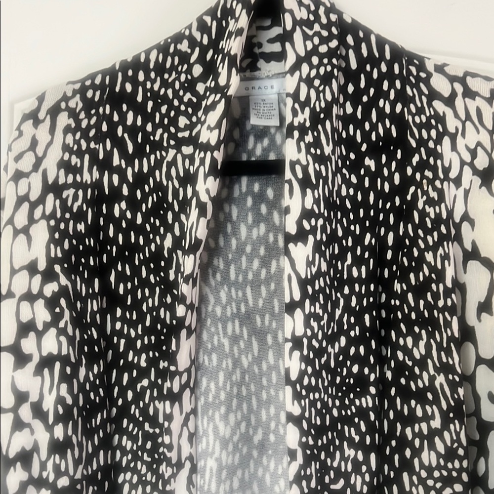 Plus long  sweater/cardigan with sleeveless pullover tunic.